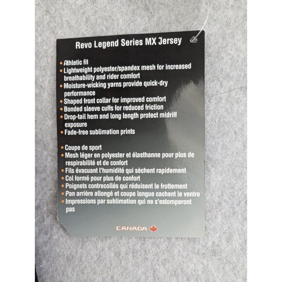 FXR Revo Legends Mens‎ MX Offroad Jersey Racing Black Gold Size 2XL Slim Fit XL - Picture 3 of 10